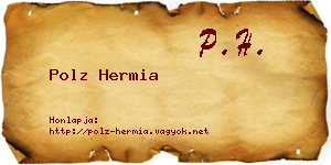 Polz Hermia névjegykártya